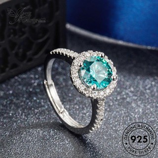 Jewelrypalace แหวนเงิน 925 ทรงกลม ลายอะความารีน สําหรับผู้หญิง R954