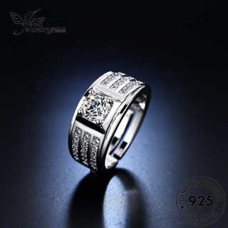 Jewelrypalace แหวนเงิน 925 ประดับเพชร สําหรับผู้ชาย R374