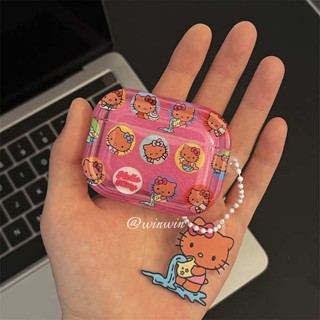 เคสหูฟัง แบบนิ่ม กันกระแทก ลายการ์ตูนคิตตี้น่ารัก สไตล์เกาหลี ญี่ปุ่น สําหรับ Sanrio