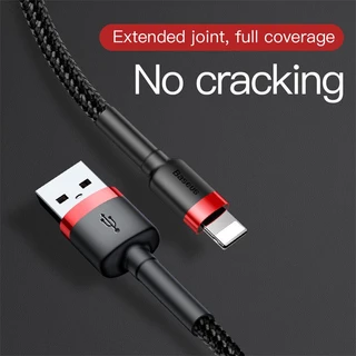 Baseus สายชาร์จ USB to iP สำหรับ iP สายชาร์จเร็ว 2.4A รองรับ iP 7 8 X XS 11 12 Pro Max