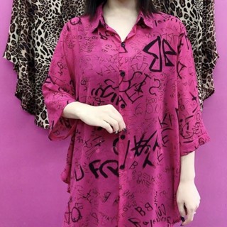 เสื้อเชิ้ต ผ้าชีฟอง พิมพ์ลาย ทรงหลวม ระดับไฮเอนด์ แฟชั่นฤดูใบไม้ผลิ และฤดูร้อน สําหรับผู้สูงอายุ และคุณแม่วัยกลางคน
