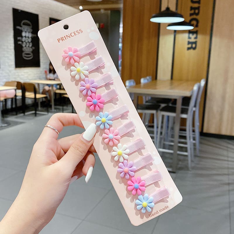 10 ชิ ้ น/Set ดอกไม ้ น ่ ารักคลิปผมเด ็ ก Catoon สัตว ์ ผลไม ้ เด ็ กสาว Hairpins Barrettes หวานเด ็ กอุปกรณ ์ เสริมผม ราคา ถูกที่สุด ดีลบีเคเค แกลเลอรีภาพที่ 8