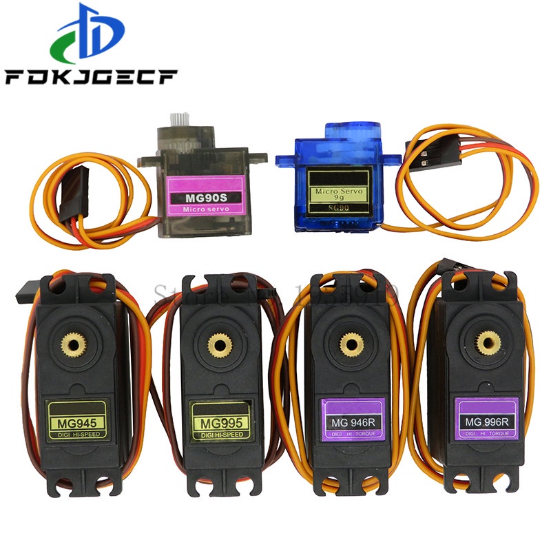 เกียร์เซอร์โวโลหะ SG90 MG90S MG945 MG946 MG995 MG996 สําหรับโมเดลเฮลิคอปเตอร์ เรือ Arduino UNO DIY M