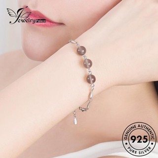 Jewelrypalace สร้อยข้อมือ ลูกปัดอาเกต สีเงิน ของแท้ สําหรับผู้หญิง 925 B108