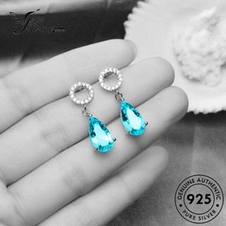 Jewelrypalace ต่างหูสตั๊ด เงิน 925 รูปซิตริน สีทอง สําหรับผู้หญิง E44