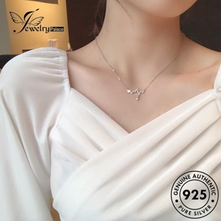 Jewelrypalace สร้อยคอเงิน 925 จี้รูปหัวใจ ประดับเพชรโมอิส ของแท้ แฟชั่นสําหรับผู้หญิง N652