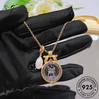 Jewelrypalace สร้อยคอเงิน 925 ประดับไข่มุก สไตล์บาร็อค เรโทร สําหรับผู้หญิง N1592