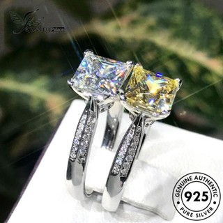 Jewelrypalace แหวนเงิน 925 ทรงสี่เหลี่ยม สไตล์คลาสสิก สําหรับผู้หญิง R364