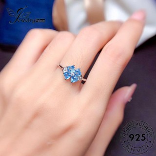 Jewelrypalace แหวนเงิน 925 รูปใบโคลเวอร์ ใบโคลเวอร์ สี่ใบ สําหรับผู้หญิง R2121