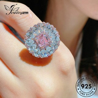 Jewelrypalace แหวนเงิน 925 ประดับเพชรคริสตัล รูปดอกซากุระ สีชมพู สําหรับผู้หญิง R2413