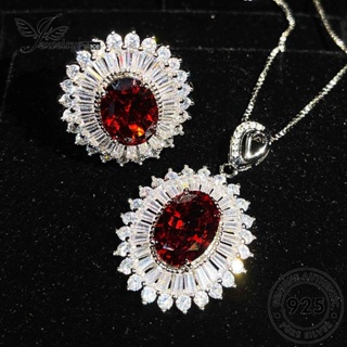 Jewelrypalace Ruby ชุดสร้อยคอเงิน 925 ประดับเพชร สําหรับผู้หญิง S117