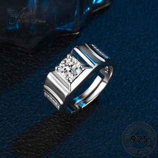 Jewelrypalace Moissanite แหวนเงิน 925 ประดับเพชร แฟชั่น สําหรับผู้ชาย R376