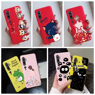 เคสโทรศัพท์ซิลิโคน TPU แบบนิ่ม ลายการ์ตูนแมวน่ารัก สีสันสดใส สําหรับ Xiaomi Mi Note 10 Pro Note10 Lite