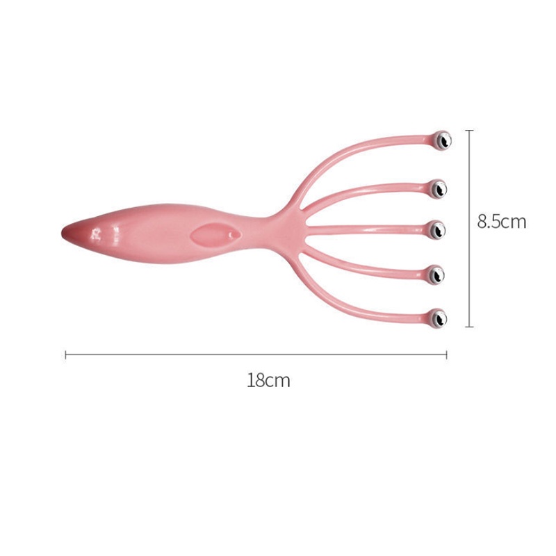 ✓☜Scalp massager Steel Ball head Massage Relaxation Five Finger Massager for head