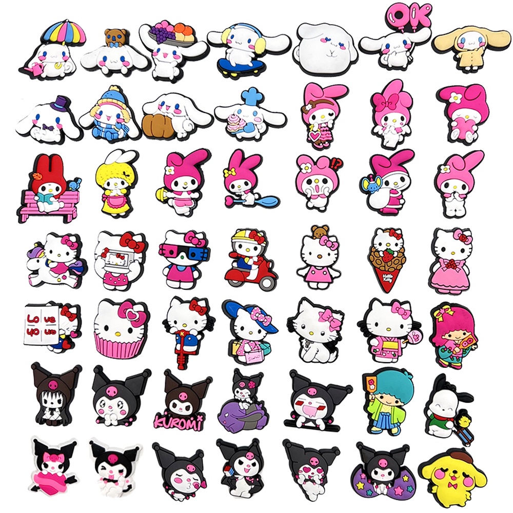รองเท้าจี้ปุ่มสไตล์คอกโลสำหรับHello Kitty 1 ชิ้น