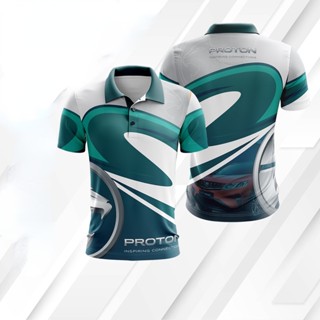 [พร้อมส่ง] เสื้อโปโล แขนสั้น พิมพ์ลาย Proton Series สําหรับผู้ชาย และผู้หญิง XS-3XL