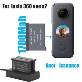 Kingma แบตเตอรี่ลิเธียม แบบชาร์จไฟได้ และที่ชาร์จแบตเตอรี่ Micro USB สําหรับ Insta360 One X2/One X Insta 360 One X 2