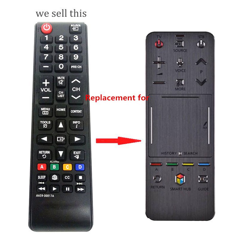 AA59-00817A รีโมทคอนโทรลสําหรับ Samsung 3d สมาร์ททีวี UA55F8000J UA46F6400AJ Touch Controller Remoto