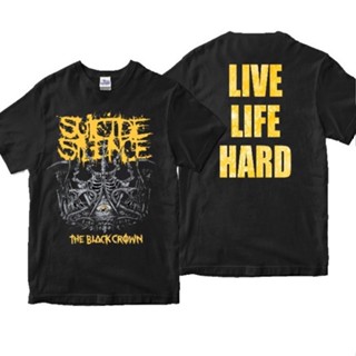 HOT QGSuicide SILENCE 3 - the black CROWN เสื้อยืดลําลอง แขนสั้น คอกลม พิมพ์ลาย deathcore the black dahlia murder ring o