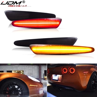 ไฟเลี้ยว LED 12V สีแดงอําพัน สําหรับ Chevrolet Chevy Corvette C6 2005-2013