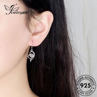 Jewelrypalace ต่างหูตะขอ เงิน 925 E479 รูปหัวใจ เครื่องประดับ สําหรับผู้หญิง