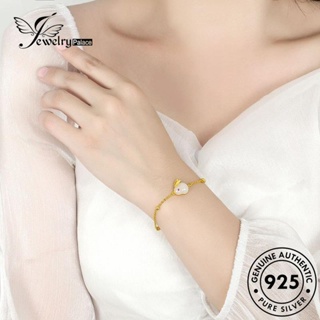 Jewelrypalace สร้อยคอเงิน 925 จี้หยก รูปกระต่ายน่ารัก ของแท้ สําหรับผู้หญิง S22