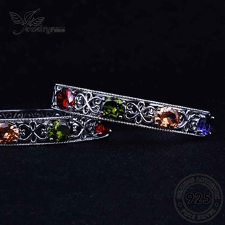 Jewelrypalace สร้อยข้อมือเงิน 925 ประดับคริสตัลกลวง สําหรับผู้หญิง B541