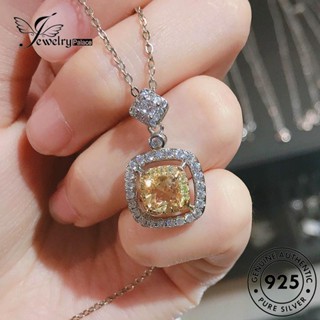 Jewelrypalace สร้อยคอเงิน 925 จี้รูปซิตรินนําโชค ของแท้ แฟชั่นสําหรับผู้หญิง N1546