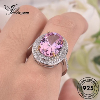 Jewelrypalace แหวนเงิน 925 ประดับเพชรคริสตัล สีชมพู สําหรับผู้หญิง R1085