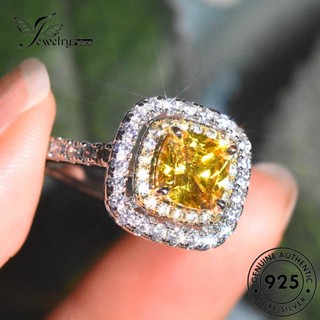 Jewelrypalace แหวนเงินแท้ 925 ทรงสี่เหลี่ยม สําหรับผู้หญิง R2523