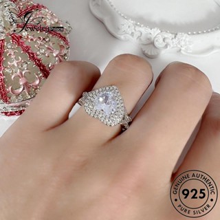 Jewelrypalace แหวนเพชรโมอิส เงิน 925 หรูหรา สําหรับผู้หญิง R546