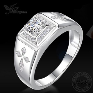 Jewelrypalace แหวนเงิน 925 ประดับเพชร สําหรับผู้ชาย R568