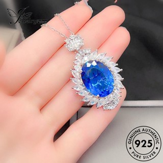 Jewelrypalace สร้อยคอเงิน 925 จี้ไพลิน สําหรับผู้หญิง N1597