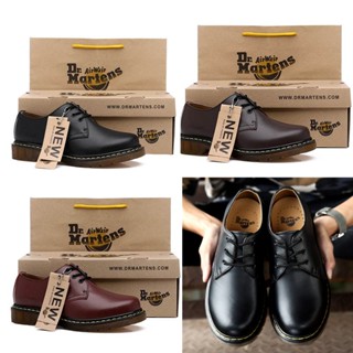 DR.MARTENS ดร. รองเท้าบูทมาร์ตินมาร์ติน หนังวัวแท้ ข้อสั้น กันลื่น กันน้ํา สไตล์นักธุรกิจ สําหรับผู้ชาย และผู้หญิง