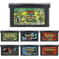 Gba ตลับเกมคอนโซลวิดีโอเกม 32 Bit Pokemon Series Blazing Emerald Kaizo League of Legends สําหรับ GBA SP DS