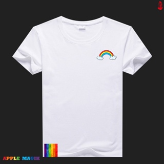 【เสื้อยืดใหม่】Exclusive rainbow4 Cotton Makapal Various Size Unisex T-Shirt #FreeShippingShopee #COD