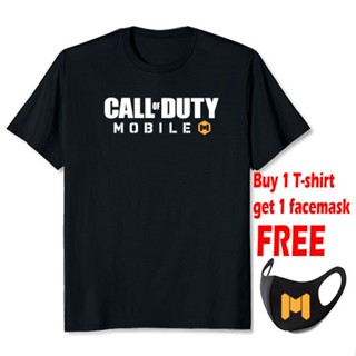 Call of Duty Mobile Rubberized vinyl T-SHIRT black (XTREME WINNER) free 1 facemask_02