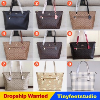 COACH f79608 f79609 c3252 c1773 Gallery Tote หญิงกระเป๋าถือ/กระเป๋าช้อปปิ้ง/พิมพ์ลาย/กระเป๋าโท้ทซิป