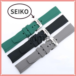 สายนาฬิกาข้อมือยางซิลิโคน ทรงโค้ง พร้อมโลโก้ Seiko 18 มม. 19 มม. 20 มม. 21 มม. 22 มม. 23 มม. 24 มม. 04