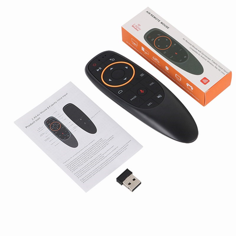 G10S Air Mouse Voice Control พร้อม Gyro Sensing เกม 2.4GHz ไร้สายสมาร์ทระยะไกล G10 Pro สําหรับ X96 H