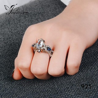 Jewelrypalace แหวนเงิน 925 ประดับไพลิน สําหรับผู้หญิง R1451