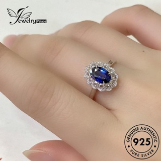 Jewelrypalace แหวนเงิน 925 รูปมงกุฎ ไพลิน สไตล์วินเทจ สําหรับผู้หญิง R2182