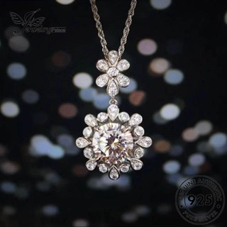 Jewelrypalace สร้อยคอเงิน 925 จี้รูปดอกทานตะวัน ประดับเพชรโมอิส สําหรับผู้หญิง S573