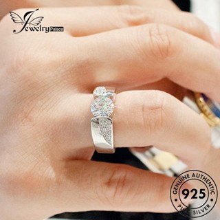 Jewelrypalace แหวนเพชรโมอิส เงิน 925 สําหรับผู้หญิง R548