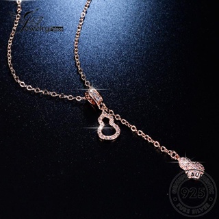 Jewelrypalace สร้อยคอเงิน 925 ประดับเพชรโมอิส พู่ สีทอง ของแท้ สําหรับผู้หญิง N80