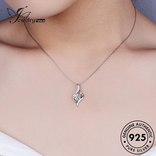 Jewelrypalace สร้อยคอเงิน 925 ประดับเพชรโมอิส แฟชั่น สําหรับผู้หญิง N112