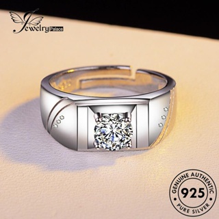 Jewelrypalace แหวนเงิน 925 ประดับเพชร โมอิส แฟชั่น สําหรับผู้ชาย R379