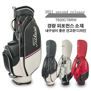 Titleist Titleist ใหม่ กระเป๋ากอล์ฟ หนัง PU กันน้ํา น้ําหนักเบา สําหรับผู้ชาย