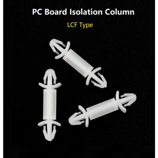 100Pcs PCB Isolation Column LCF Series Double-Head Nylon Spacer 3mm Circuit Board Bracket Support Column Fixed Column ตัวยึดบอร์ดวงจร PCB LCF Series ไนล่อน หัวคู่ 3 มม.