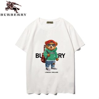 [Official]Burberry T shirt printed short-sleeved round neck cotton shirt for men and women loose top 01 S-5XL